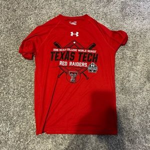 Texas tech baseball athletic shirt